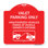 Enseigne Signmission Designer Series - Service de voiturier seulement, véhicules non autorisés remorqués aux frais du propriétaire | Panneau architectural rouge et blanc en aluminium de gros calibre 18 po x 18 po | Fabriqué aux États-Unis