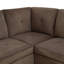 Canapé modulaire en L brun, sac et méridienne -87463991-89287526