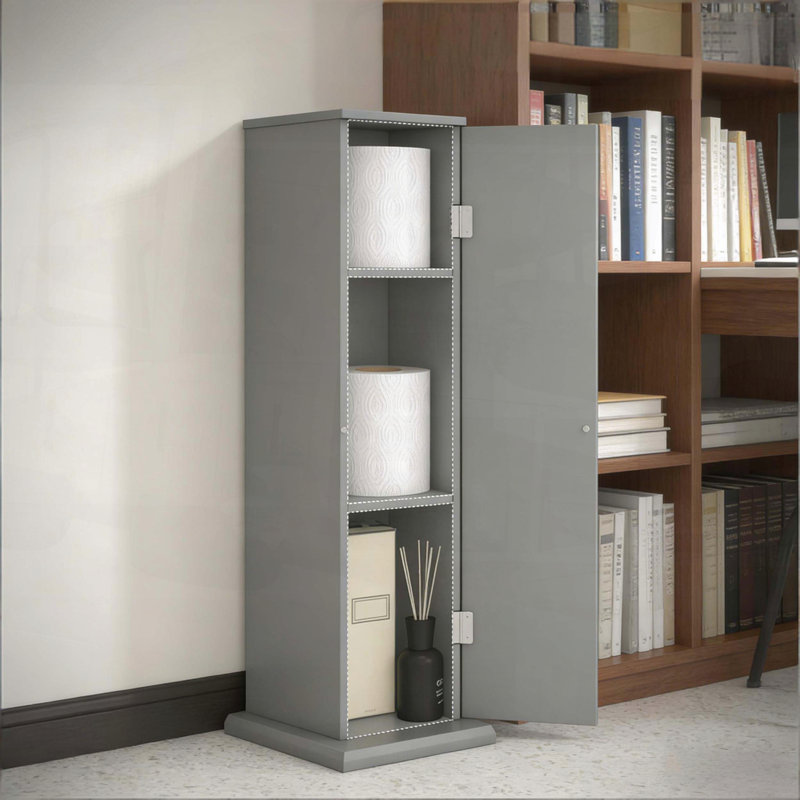 Armoire d'angle robuste pour le rangement domestique, Gris
