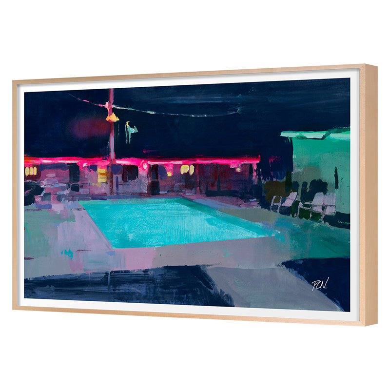 Oasis 5 par PC Ngo - impression sur cadre simple sur papier, H 17 po x l 24 po