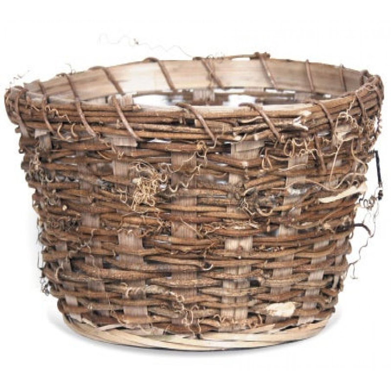 Panier à vigne tissé, H 4 po x l 8 po x P 8 po