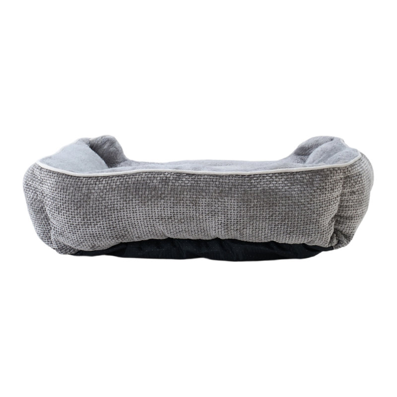 Polyester Pet Bed, Small (13cm H x 50cm W x 40cm D), Grey