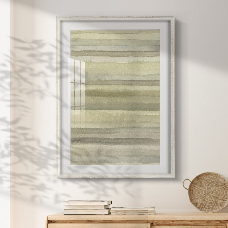Lignes neutres I - impression encadrée, H 28,5 po x l 20,5 po, Blanc
