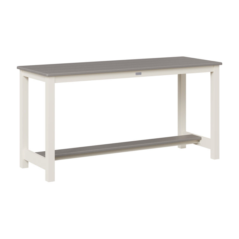 Balcony Outdoor Dining Table, Light Gray