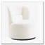 Fauteuil demi-tonneau pivotant en tissu Teddy-1692261174