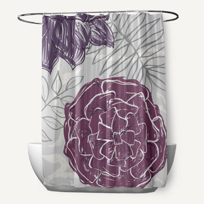Altom Floral Shower Curtain