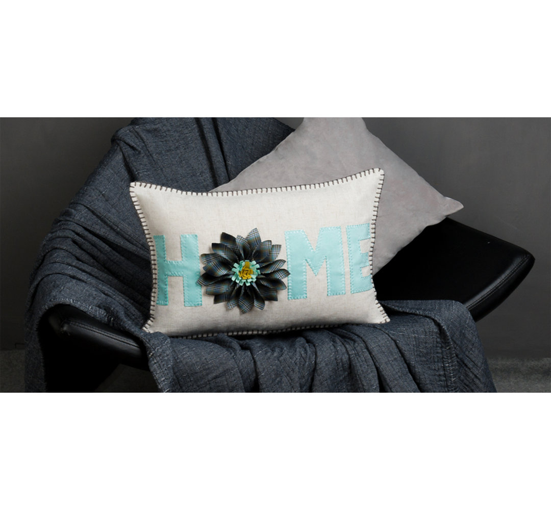Handmade 3D Floral Throw Pillow Cover Flower Decorative Accent Pillow Case Home Decor Cushion Cover JWH 