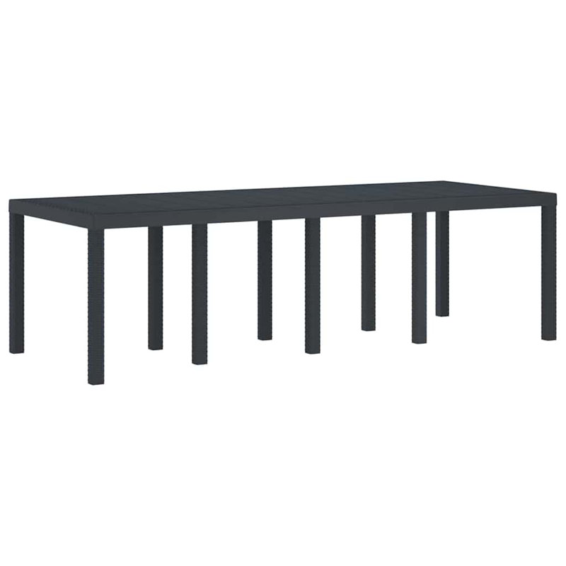 Garden Table, Anthracite, 73cm H x 250cm W x 100cm D