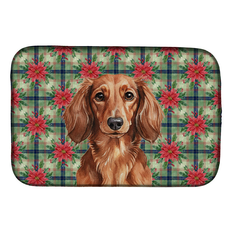 Tapis de vaisselle à poils longs de Noël