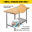 Table de travail en bois avec tablette inférieure-66221952