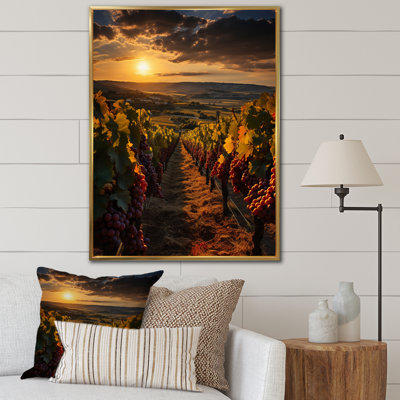 Vignobles français à Bordeaux - Décoration murale de ferme