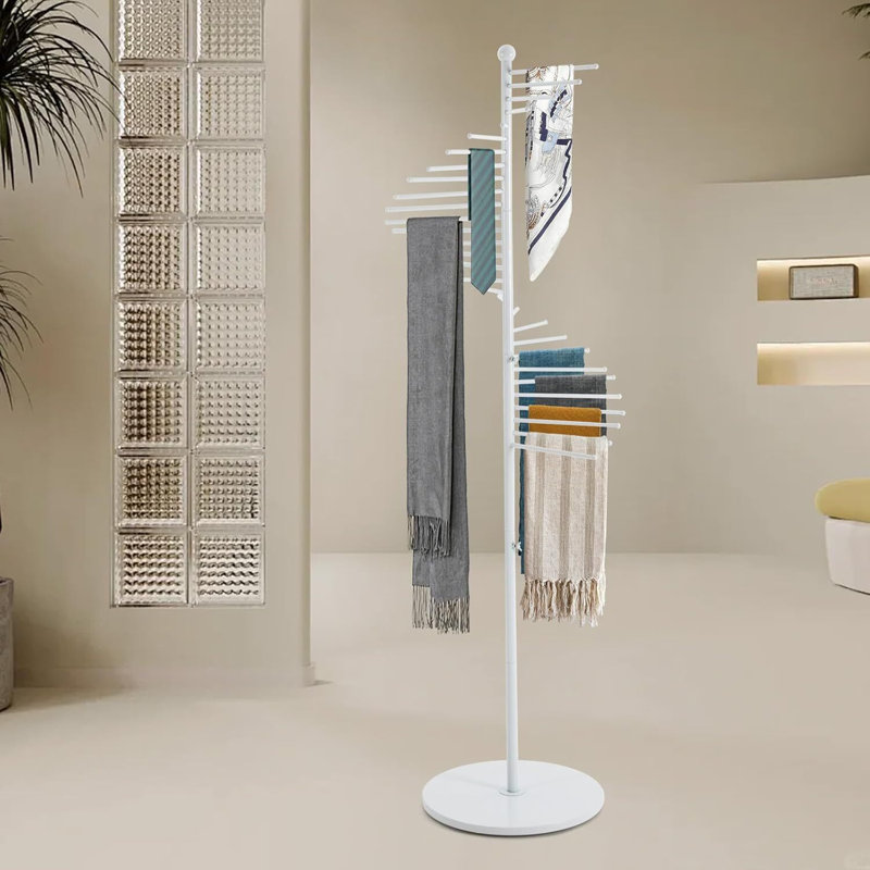 Porte-serviettes en fer avec accoudoirs pour chambre à coucher et salle de bain, Blanc
