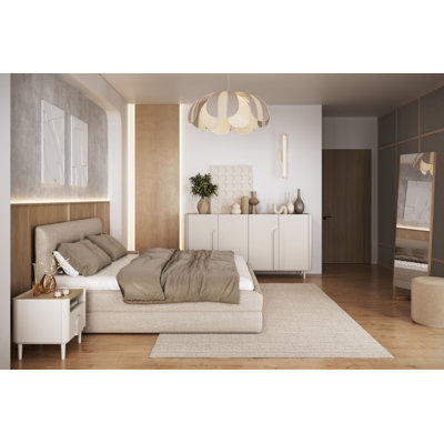 Sadeen 50cm W Manufactured Wood Bedside Table