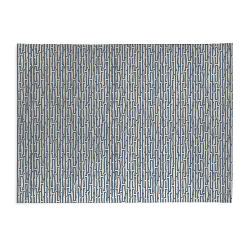 Tapis de bureau Twilight Labyrinth, L 7 pi x L 5 pi  , Bleu