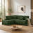 93" Sectional Sofa, L Shaped Sofa Couch With Reversible Chaise Lounge, Upholstered Soft Corduroy Couch For Living Room, Apartment-680916350