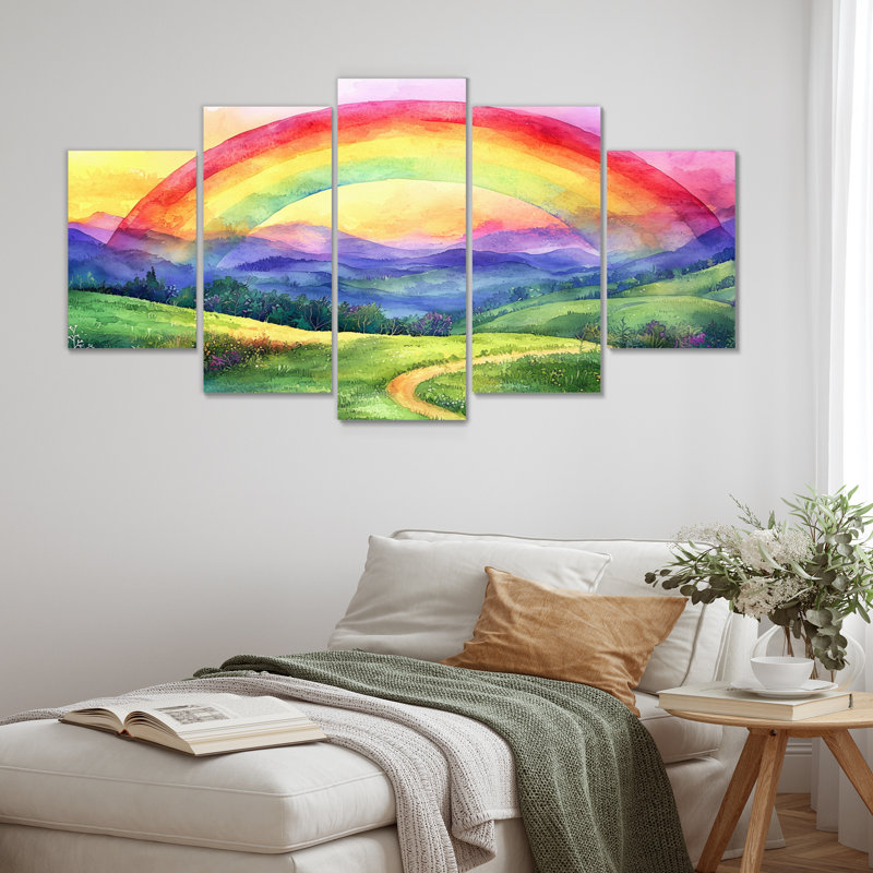Wanda - - Rainbow Wall Decor - - Art mural traditionnel traditionnel