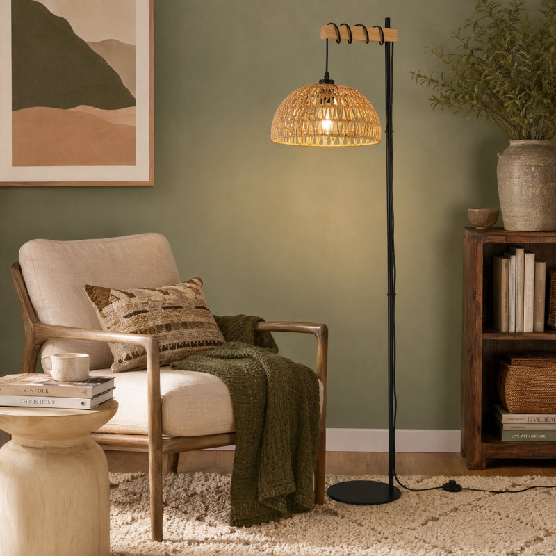 Lampe sur pied 62 po Frankie, Beige