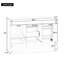 Modern Vanities(Must include both Vanity Cabinet  and Sink), White MDF Storage Vanity