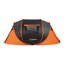 Tente de bateau de camping escamotable noire et orange pour 5 à 8 personnes-118005152