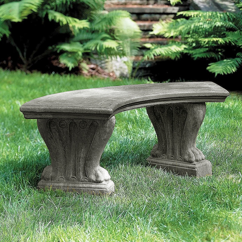 Malagrida Outdoor Bench, Alpine Stone