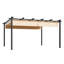 14 pi. L 12 pi x Pergola en aluminium avec auvent