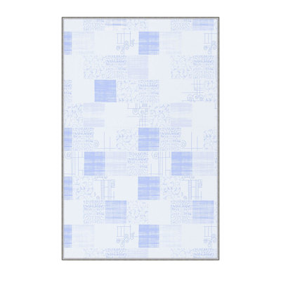 Tapis de couloir élégant (3,3 x 6,6 pi), 100% polyester, d'une hauteur de poils de 0,3 po | Antibactérien, PVC antidérapant dessous | Impression numérique 3D, lavable à la machine | Parfait pour les vestibules et les espaces de vie, durable et facile d'entretien