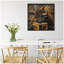 «Traditional Buffalo Reading in Library» par The Creative Bunch Studio, reproduction d'art sur toile encadrée-88034531