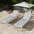 Set Of 2 Outdoor Chaise Lounge Chair, Adjustable Outside Chair-1994832573