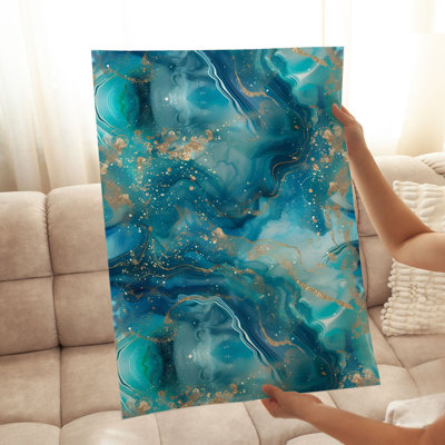 «Abstract Crystal Geode III», reproduction d'art moderne sans cadre