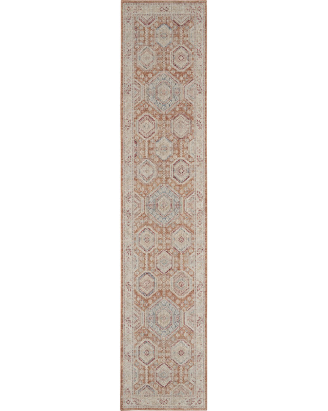 Silvian Geometric Indoor Rug, Runner 2'7" x 10'