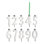Let's Celebrate 34 Piece Metal Candlestick Set