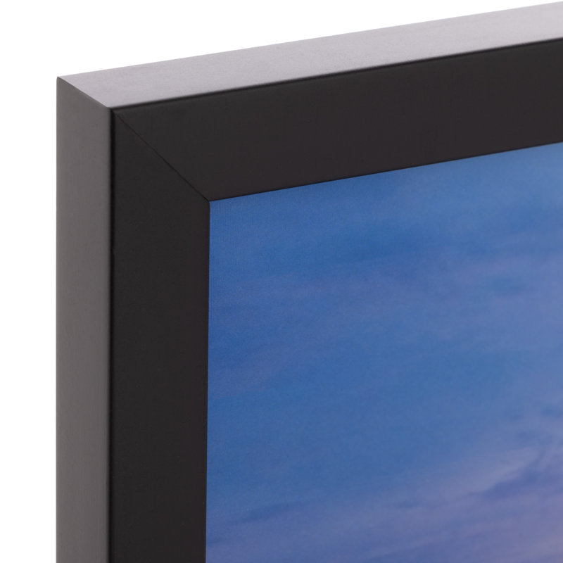 Cadre mural en bois blanc 12 "x 18" Gallery Solutions, Noir, 12 po x 18 po