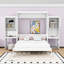 Queen Murphy Bed with Desk and Cabinets-678902489