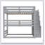 Triple Bunk Bed With Storage Staircase,Separate Design-1314187186