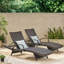 Chaise longue en osier avec accoudoirs Pe-1747665201