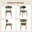 Chaise d'appoint rembourrée en bois massif-754390082