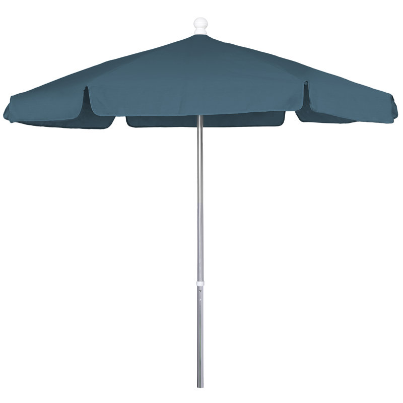 Parasol de jardin, Manual Lift, Sarcelle, Silver