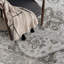 Tapis oriental gris en polypropylène tissé à la main-1103108777