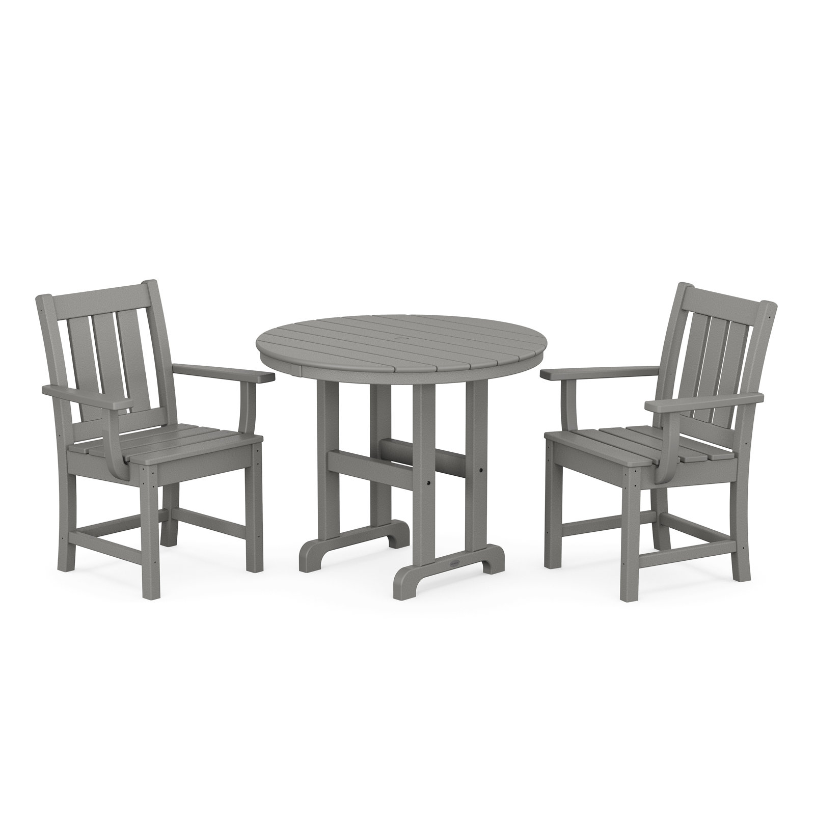 POLYWOOD® Oxford 35" Patio Dining Set, Slate Gray