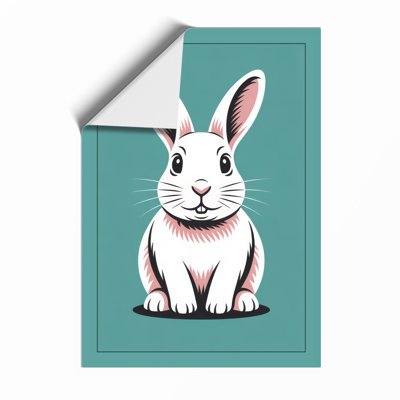 Curious Rabbit Modern - Print