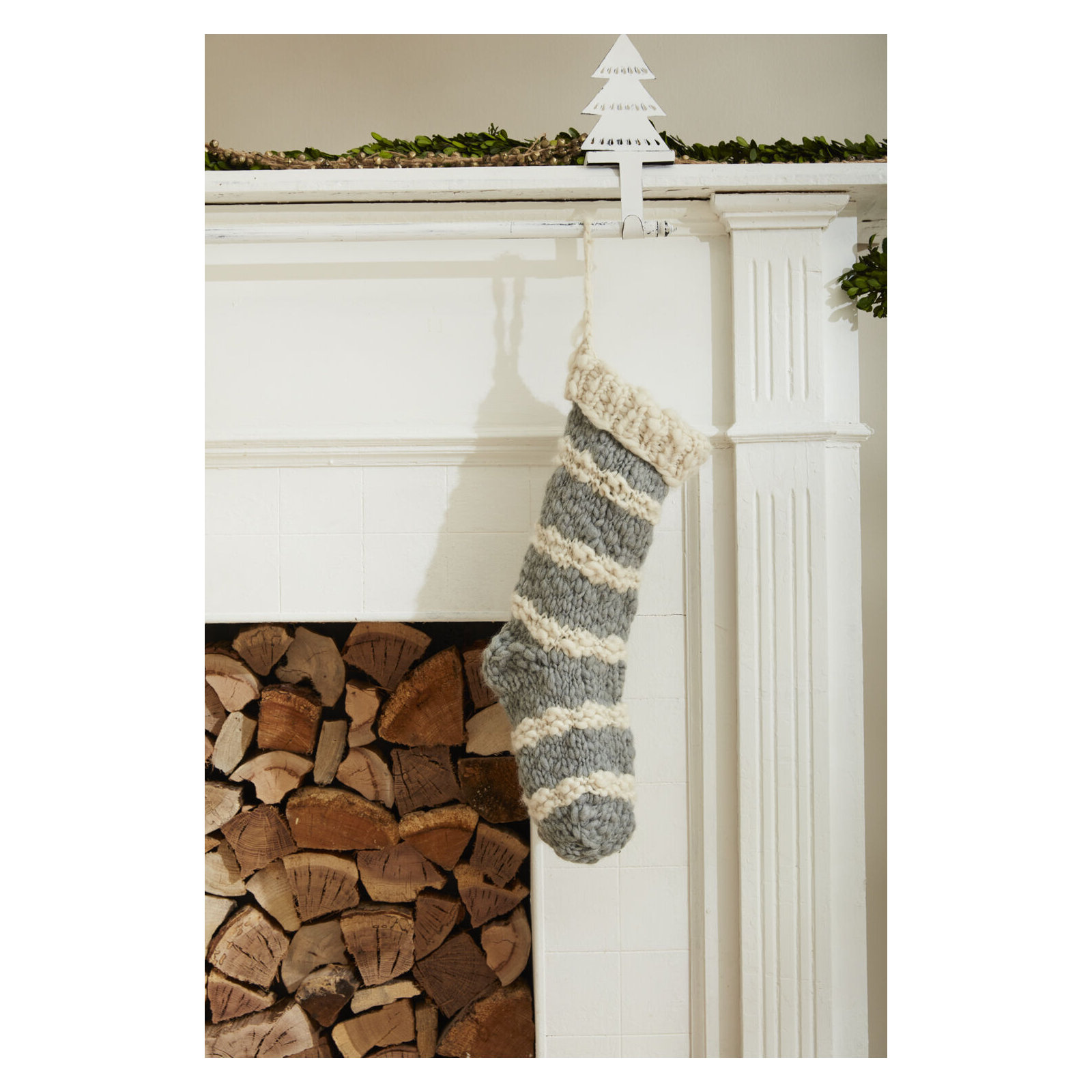 Festive Hand Knitted Sock