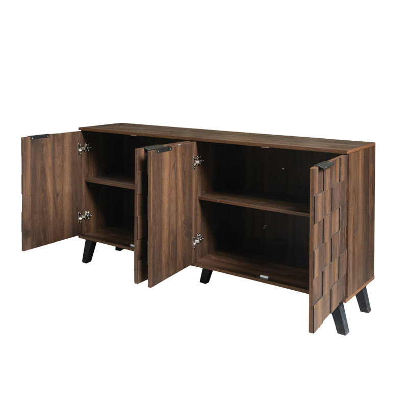 150cm Sideboard, Dark Wood
