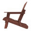 Chaise Adirondack pliante en bois surdimensionnée avec dossier de lit pré-assemblé, chaise de patio en bois pour patio