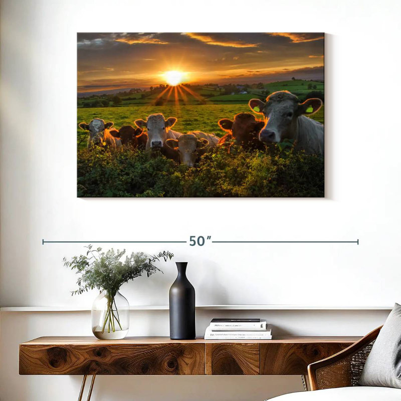 Brampt, vaches au coucher du soleil