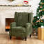 Manual Reclining Upholstered Wingback Armchair-1925596915