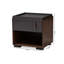 Caden Liliana Two-Tone Grey And Walnut Finished Wood 1-Drawer Nightstand