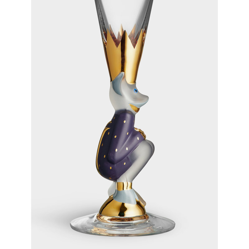 Sparkling Devil Flute, Purple/Clear/Gold
