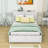 Ezai Wood Platform Bed with Trundle and Pull Out Shelves-353569926
