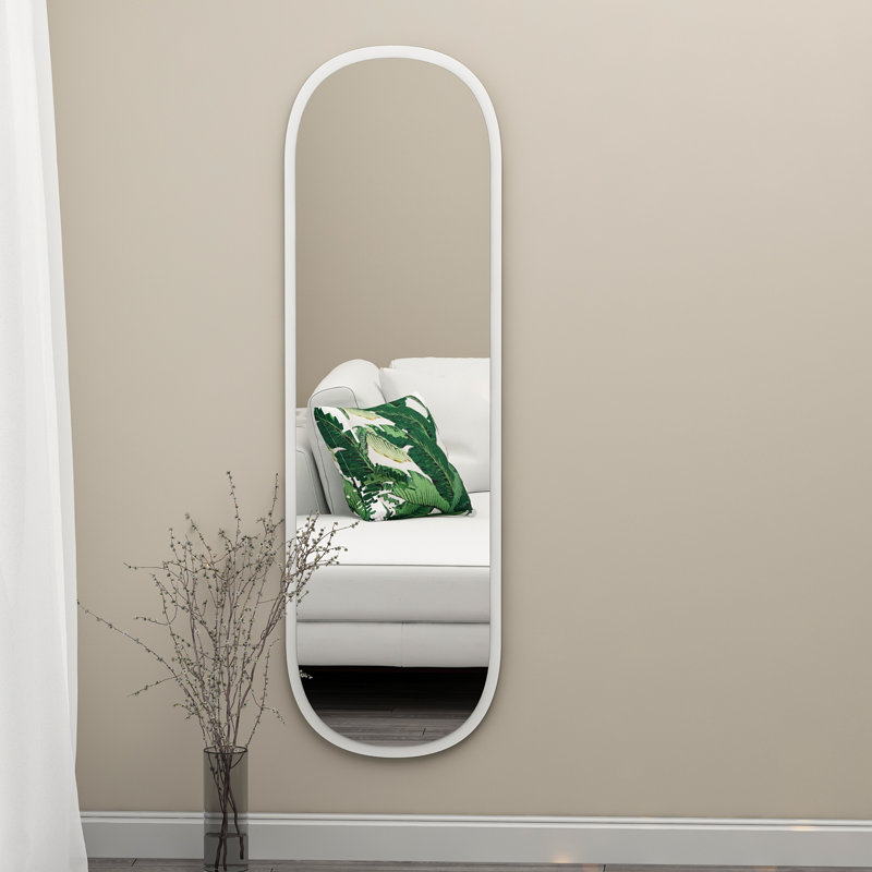 Magnum mirror, 120cm x 40cm, in white, White