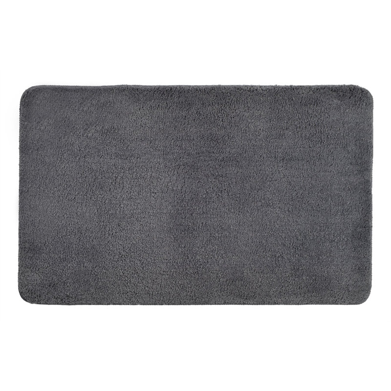 Jordan Microfibre Non Slip Bath Mat, Charcoal